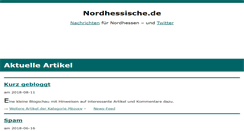 Desktop Screenshot of nordhessische.de