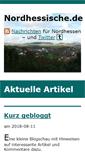 Mobile Screenshot of nordhessische.de
