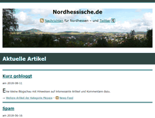 Tablet Screenshot of nordhessische.de